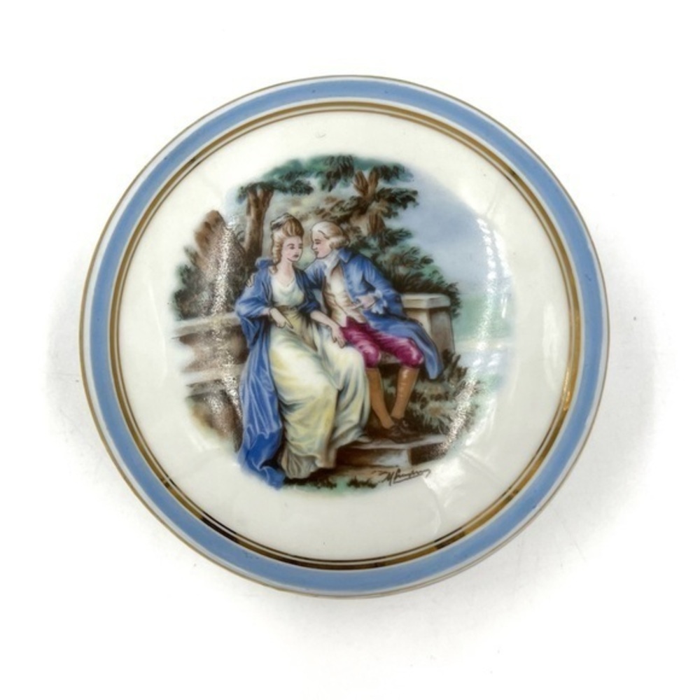 Limoges Vintage Art Covered Trinket Dish